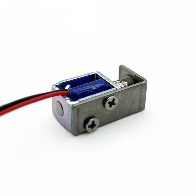 Hot Sale DS-0415 12v Dc Electromagnet Lock Mini Open Frame Pull Solenoid for Electronic Machinery