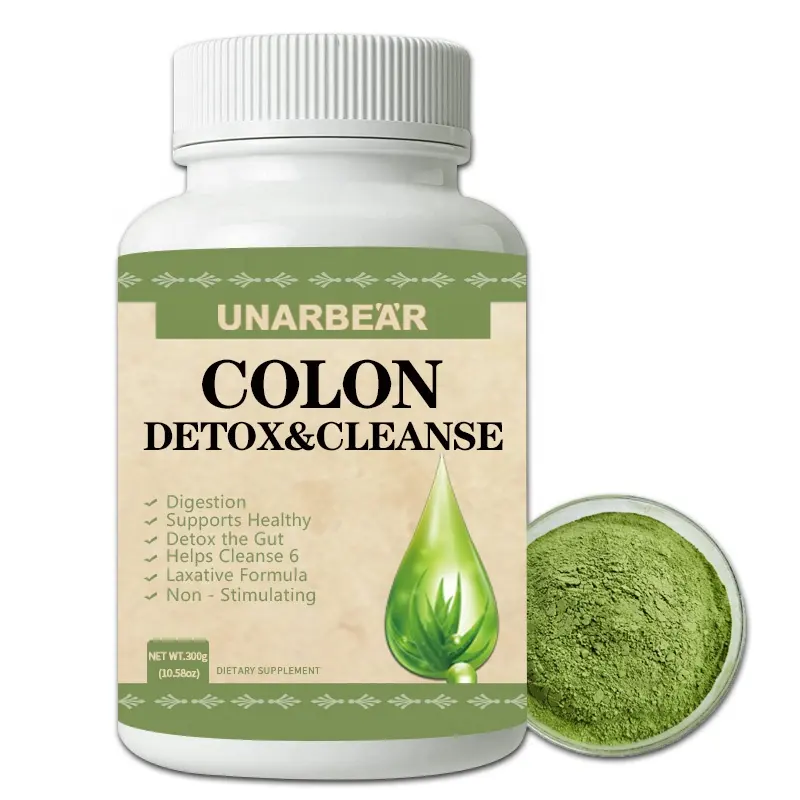 Private Label Slimming Supplement aloe vera Detox Colon Cleanse powder For Relieve Constipation   Promote Digestion