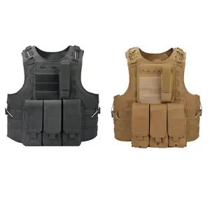 Multifunctional Tactical Vest Vest Triple Magazine CS Combat Training Uniform Camping Protective Equipment