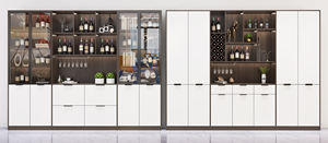 Buffet de service contemporain en bois massif de qualité supérieure pour salon et salle à manger - Product Image 4