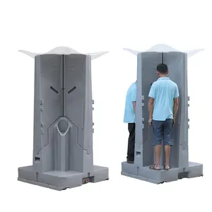 Pispot seluler 4 sisi, dudukan HDPE portabel toilet porta toilet luar ruangan toilet seluler portabel dengan tangki kotoran