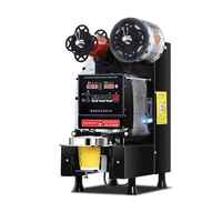 Machine à sceller pour boissons chaudes et froides commerciales, lait de soja, équipement pour thé au lait, scelleuse de gobelets en plastique