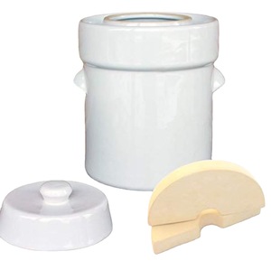 Jarra de Cerámica para Kimchi de 2L, Pequeña Capacidad, con Piedra para Fermentación, Ecológica, No Tóxica, Libre de BPA, Incluye Varilla Mezcladora - Product Image 2