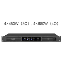 Amplificateur Numérique Classe D 4 Canaux 1U 4*450W, Haute Qualité, Prix de Gros Direct Usine