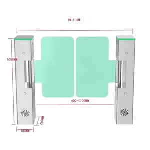 Reasonable price full automatic securely control swing gate supermarket turnstile barrier factory