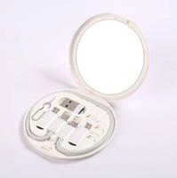 Boîte de câble de charge rapide multifonction Portable 5-en-1 PD 60W avec stockage en cuivre pur miroir pour les voyages pour l'utilisation de l'imprimante