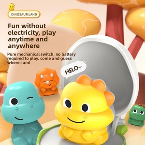 Boîte de jeu interactive <span class=keywords><strong>dinosaure</strong></span> pour enfants, en plastique, pour l'éveil et l'éducation précoce, jouet pop-up, boîte de jeu à interrupteurs <span class=keywords><strong>dinosaure</strong></span> - Product Image 4