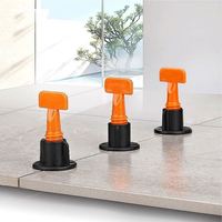 Système de nivellement de carreaux moderne, réutilisable, anti-décalage, en PE, avec régulateurs de hauteur et entretoises pour carreaux de porcelaine, facile à utiliser
