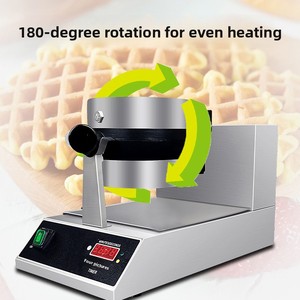 Machine à gaufres <span class=keywords><strong>et</strong></span> crêpes électrique professionnelle 3 cm avec contrôle intelligent de la température <span class=keywords><strong>et</strong></span> garantie de 6 mois - Product Image 4