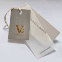 Étiquettes volantes en papier ZP-Custom avec logo pour accessoires vestimentaires Matériau recyclé Étiquettes d'étiquettes de vêtement imprimées écologiques