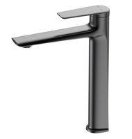 Robinet de lavabo haut à poignée unique Maestro Spectrum moderne, corps en laiton 59A avec valve en céramique Mandun pour projets hôteliers de luxe