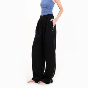Pantalones <span class=keywords><strong>de</strong></span> <span class=keywords><strong>Vestir</strong></span> Esenciales para <span class=keywords><strong>Hombre</strong></span>, Diseño <span class=keywords><strong>de</strong></span> Verano, Cintura Alta, Bordado con Logotipo, Estilo Boutique, Negros, Holgados, Corte Recto, Pierna Ancha, Venta al Por Mayor - Product Image 3
