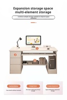 Bureau d'ordinateur, bureau de travail, bureau d'étude pour étudiants à domicile, bureau simple avec tiroirs, table de bureau