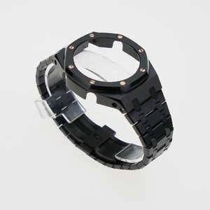 Montre de remplacement <span class=keywords><strong>Gshock</strong></span> GA2100 de haute qualité, boîtier en acier inoxydable noir avec bracelet 316L, nouvelle modification de couleur - Product Image 2