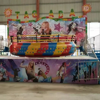 Fabbrica della cina parco divertimenti 5m di diametro a basso prezzo giostra Tagada Dancing Disco per parchi fiera del divertimento