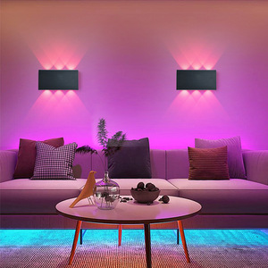 ไฟติดผนัง LED RGB ไล่เฉดสี ขึ้นลงได้ กันน้ำ IP65 ตัวเรือนอะลูมิเนียม แสงสีสันสดใส สำหรับตกแต่งบ้านและบาร์ - Product Image 3