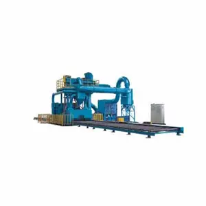 Roller type steel profile H beam I beam T beam shot blasting machine