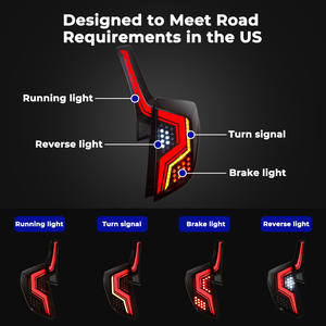 DK ไฟท้ายรถ LED สำหรับฮอนด้าฟิตแจ๊ส2014-2020ไฟท้าย LED - Product Image 4