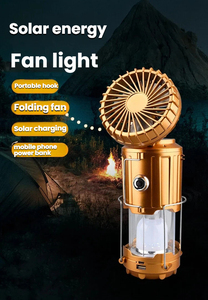 Lampu Camping Lipat <span class=keywords><strong>LED</strong></span> Tenaga Surya Multifungsi Konstruksi Logam Tahan Air IP44 Kontrol Jarak Jauh USB Dapat Diisi Ulang Power Bank - Product Image 3