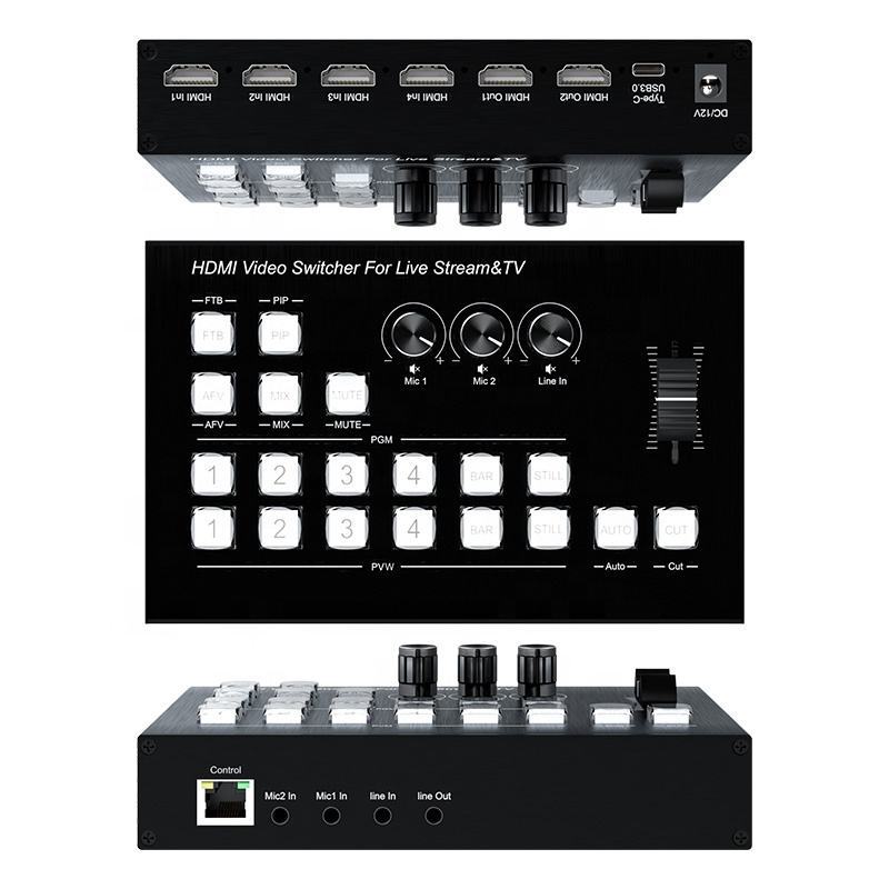 FJGEAR HDMI 4x2 Video Switcher with