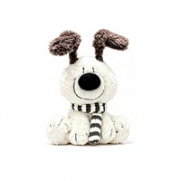 Paire d'ours en peluche dos à dos marron et blanc, doux et moelleux, pour bébé, cadeau pour la maison