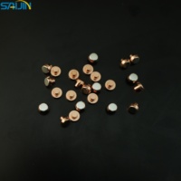 Ag/AgCdO/AgSnO2 Point de contact argenté électrique Embouts de contact en argent Rivets de contact électrique pour interrupteurs et relais