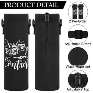 Portabotellas de agua ajustable personalizado con correa, soporte cruzado para botella de agua, portavasos para crucero, funda tipo sling para vasos, bolsa. - Product Image 2