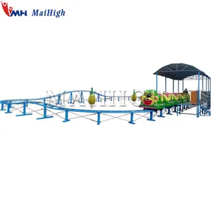 Outdoor Theme Park Rides One Single Ring Sliding Worm Track Train For Sale