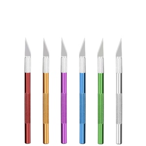 Customizable DIY alumínio escultura faca produção requintado com lâmina ajustável e estilo botão - Product Image 3