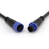 Adaptateur circulaire M15 personnalisé, connecteur électrique, étanche IP67, utilisation automobile, courant nominal 10A, contacts en cuivre