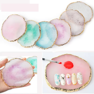 Palette de peinture pour nail art en résine, plateau de présentation professionnel pour gel couleur doré, outil de manucure - Product Image 6