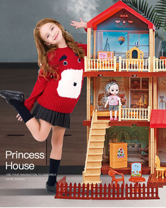Casa <span class=keywords><strong>de</strong></span> Muñecas <span class=keywords><strong>de</strong></span> Diseño Innovador, Simulación <span class=keywords><strong>de</strong></span> Villa <span class=keywords><strong>Castillo</strong></span>, Juego <span class=keywords><strong>de</strong></span> Muebles en Miniatura, Juguetes - Product Image 4