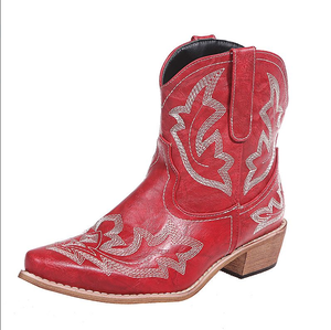 <span class=keywords><strong>Botas</strong></span> <span class=keywords><strong>de</strong></span> Cuero para <span class=keywords><strong>Mujer</strong></span>, Otoño-<span class=keywords><strong>Invierno</strong></span> <span class=keywords><strong>2022</strong></span>, Estilo Independiente, Talla Grande, Bordadas, Punta en Pico - Product Image 3