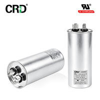 Condensateur de démarrage moteur CRD 45UF 450VAC CBB65 pour compresseur de climatiseur, ventilateur, boîtier en aluminium, certifié ROHS, 50/60Hz