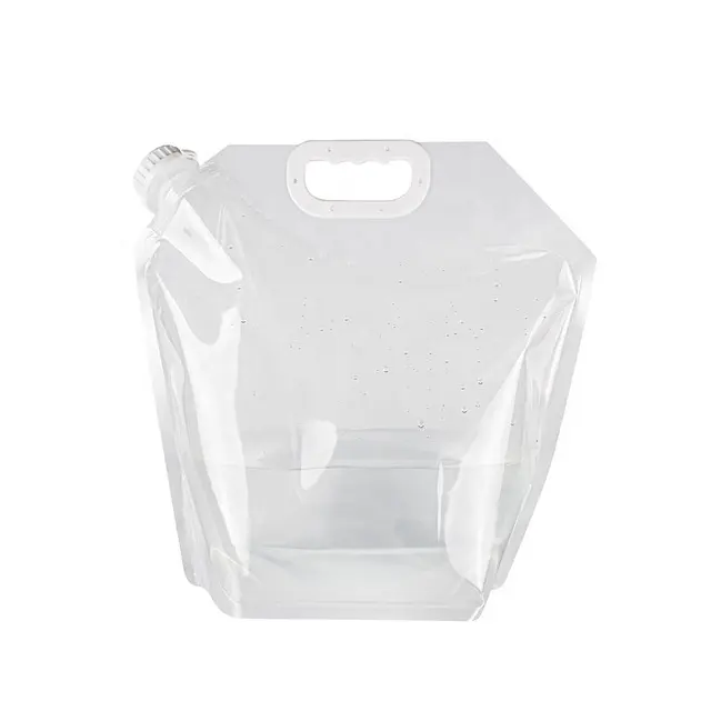 bolsa com bico para líquido bolsa com bico de plástico transparente personalizada de 1 litro com alça