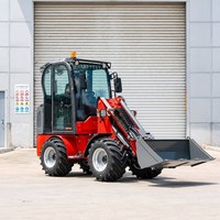 Frontlader mit geschlossener Fahrerkabine, Hydrauliksystem, Schaufel für Garten-, Landwirtschafts- und Hofarbeiten
