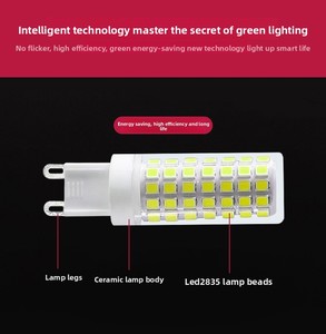 G4 G9 88D 10 wát LED Đèn bóng đèn tiết kiệm năng lượng nhấp nháy miễn phí Dimmable cho dân cư Sử dụng bán buôn gốm cơ thể AC điện - Product Image 4
