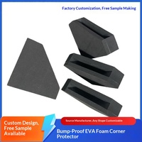 Protections d'angle en mousse EVA pour meubles, anti-collision, feuilles de protection des bords à trois côtés, empêchent les chocs, angle droit, noir 050250