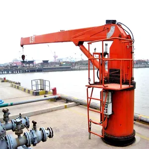 Heavy Duty Cargo Marine 15 Ton Telescopic beam davit deck crane for boat