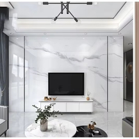Panneau mural en PVC mince de 3 mm, effet marbre moderne, revêtement UV, imperméable, pour villa, hall d'entrée, salle de sport et décoration intérieure