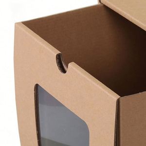 Factory Customized Wrapping Paper <b>Collapsible</b> Carton Window, Stackable Transparent Box With Lid <b>Storage</b> - Product Image 3