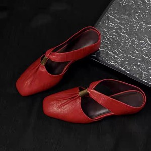 <span class=keywords><strong>Sandales</strong></span> compensées coréennes rétro plissées à plateforme intérieure et bout fermé pour femme, style mode, à enfiler, pour l'extérieur - Product Image 1