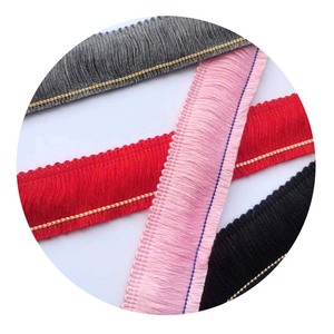 25Mm Diy Buatan Tangan Poliester Benang Jenggot Renda Dekoratif Rajutan Kain Pemangkasan Kostum Jahit Rumbai Pinggiran Renda Trim