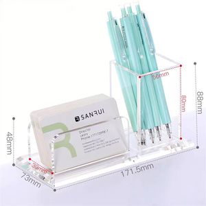 Customized Modern acrilico per biglietti da visita scatola di immagazzinaggio pennelli Design <span class=keywords><strong>cassetto</strong></span> da scrivania <span class=keywords><strong>Organizer</strong></span> per ufficio casa ufficio soggiorno - Product Image 3