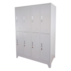 2 lớp thay đổi phòng quần áo tủ quần áo giá 8 cửa thép <span class=keywords><strong>locker</strong></span> với bàn chân cho nhân viên/nhân viên/công nhân - Product Image 3