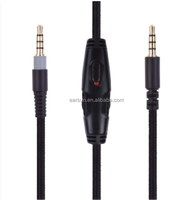 Cable de Audio Auxiliar de Repuesto en Oferta para Auriculares de Juego Hyper X Cloud / Alpha y Cloud Mix con Control de Volumen y Silencio Integrado