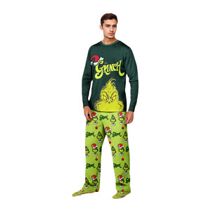 Drop Shipping nuovo autunno inverno girocollo <span class=keywords><strong>famiglia</strong></span> abbinato pigiama natale genitore-bambino a manica lunga PJS di natale - Product Image 2