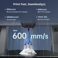 Impresora 3D de Escritorio Kobra 3 Combo Multicolor de Alta Velocidad, Máx. 600 mm/s, Gran Tamaño de Impresión 250x250x260 mm