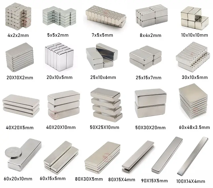 Hochleistungs-Neodym-Block magnet Magnetischer 30 X20x2 Nicuni 30 X10x5 Mm Magnet