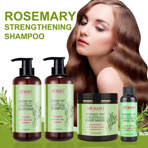 Set Biologico Mokeru OEM per la Cura dei Capelli con Olio, Maschera, Shampoo e Balsamo al Rosmarino Naturale Riparatore Anticaduta - Product Image 2